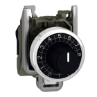 SCHNEIDER ELECTRIC - Testa per potenziometro diametro 22 - nero - per asse 6 mm