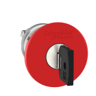 SCHNEIDER ELECTRIC - Testa pulsante diametro 22 -sblocco a chiave - fungo diametro 40 - rossa - Ronis 455
