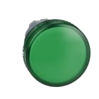 SCHNEIDER ELECTRIC - Testa lampada spia diametro 22 gemme lisce verdi