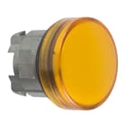 SCHNEIDER ELECTRIC - Testa lampada spia diametro 22 gemme lisce gialle