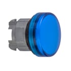 SCHNEIDER ELECTRIC - Testa lampada spia diametro 22 gemme lisce blu