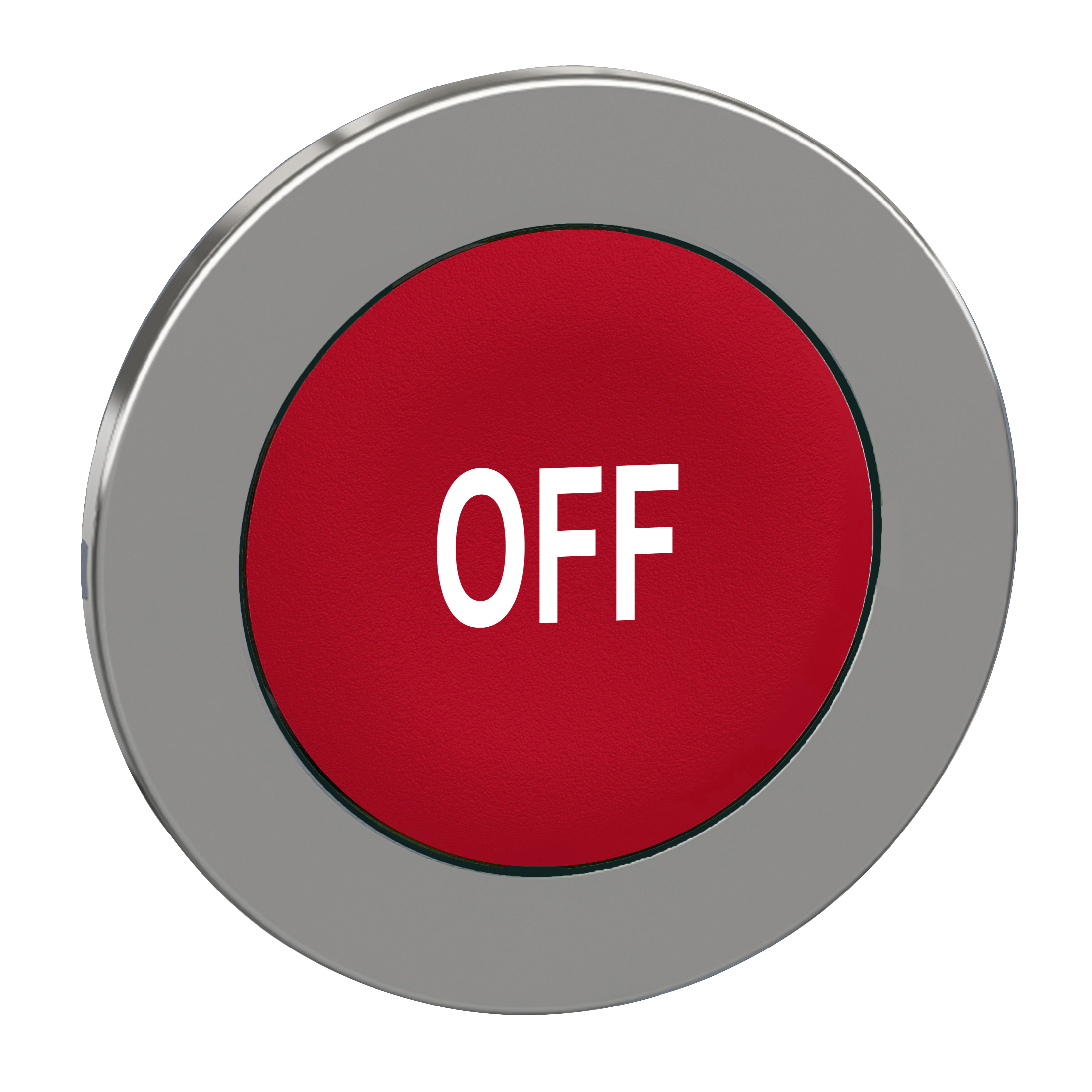 SCHNEIDER ELECTRIC - Testa pulsante rosso filopannello con marcatura OFF