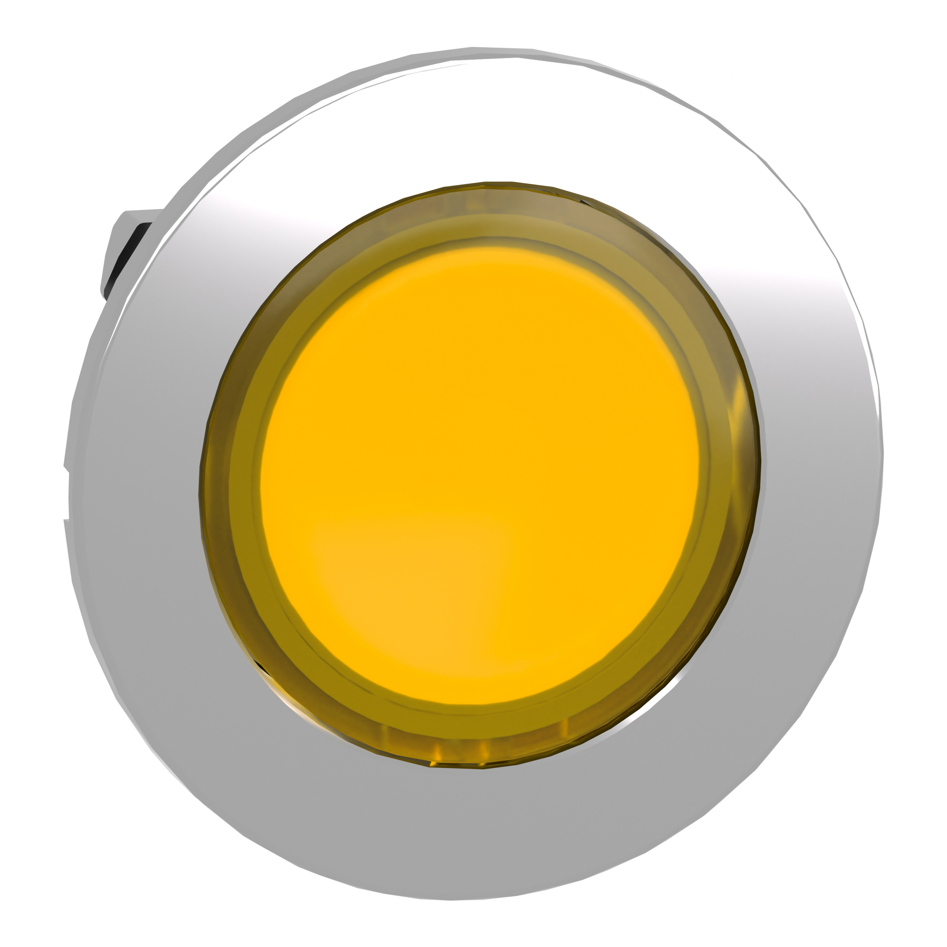 SCHNEIDER ELECTRIC - Testa pulsante giallo filopannello per inserimento etichette- per LED universale- diametro 30