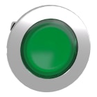 SCHNEIDER ELECTRIC - Testa pulsante luminoso verde filopannello ad aggancio passo-passo- per LED universale- diametro 30