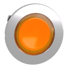 SCHNEIDER ELECTRIC - Testa pulsante luminoso arancione filopannello ad aggancio passo-passo- per LED universale- diametro 30