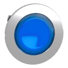 SCHNEIDER ELECTRIC - Testa pulsante luminoso blu filopannello ad aggancio passo-passo- per LED universale- diametro 30