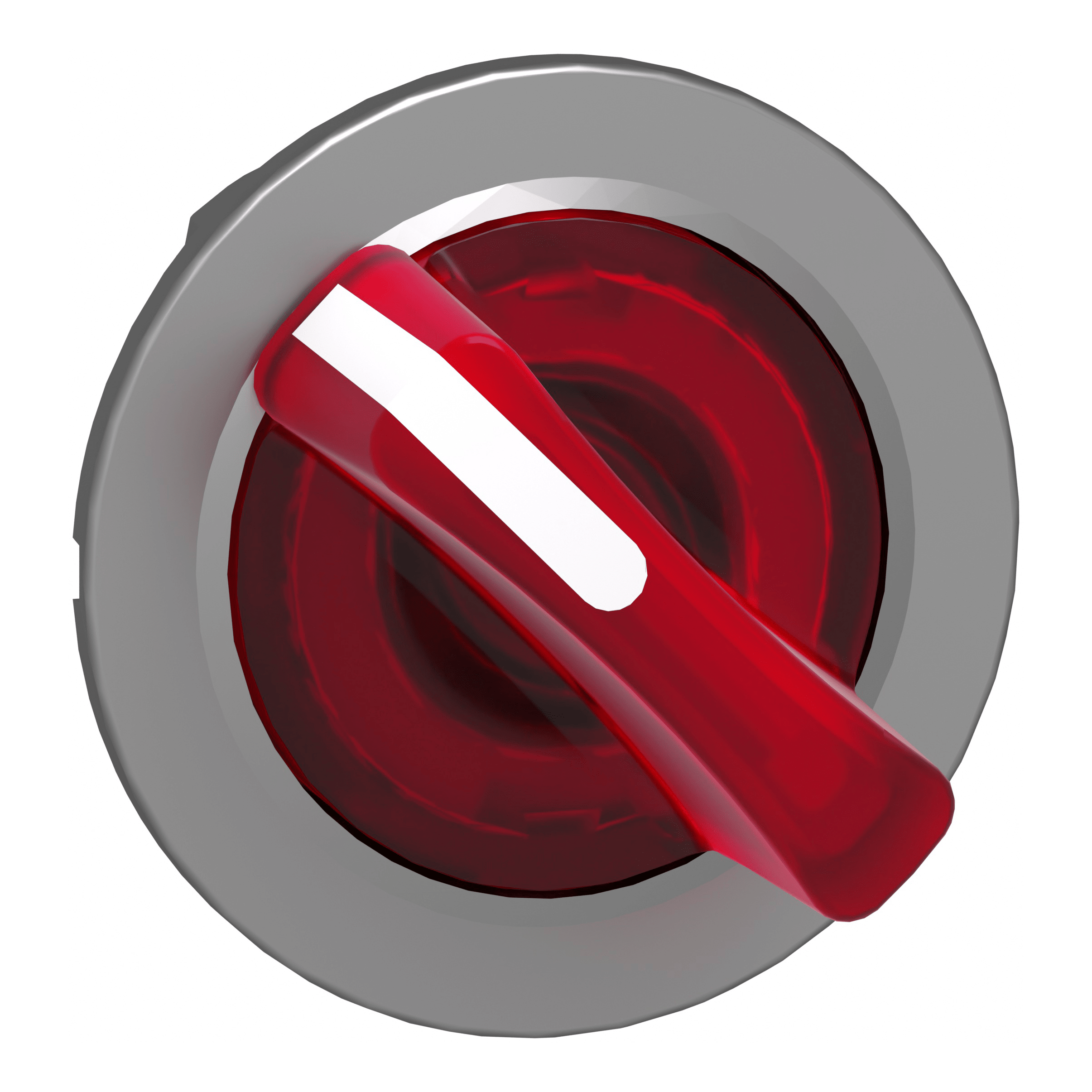 SCHNEIDER ELECTRIC - Testa selettore luminoso rosso filopannello 2 posizioni con ritorno- per LED universale- diametro 30