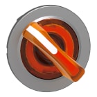 SCHNEIDER ELECTRIC - Testa selettore luminoso arancione filopannello 2 posizioni con ritorno- per LED universale- diametro 30