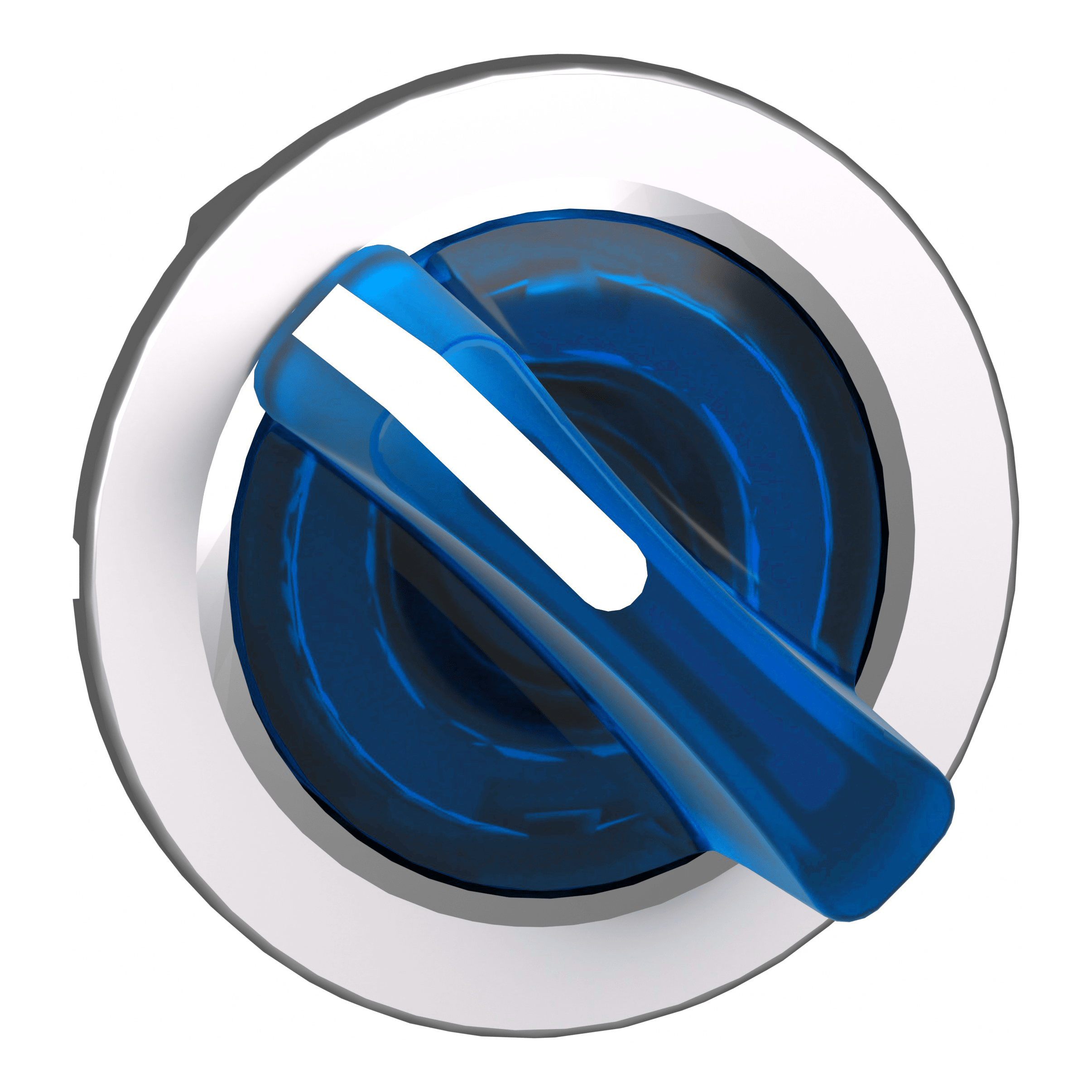 SCHNEIDER ELECTRIC - Testa selettore luminoso blu filopannello 2 posizioni con ritorno- per LED universale- diametro 30