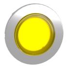SCHNEIDER ELECTRIC - Testa pulsante luminoso giallo sporgente filopannello- per LED universale- diametro 30