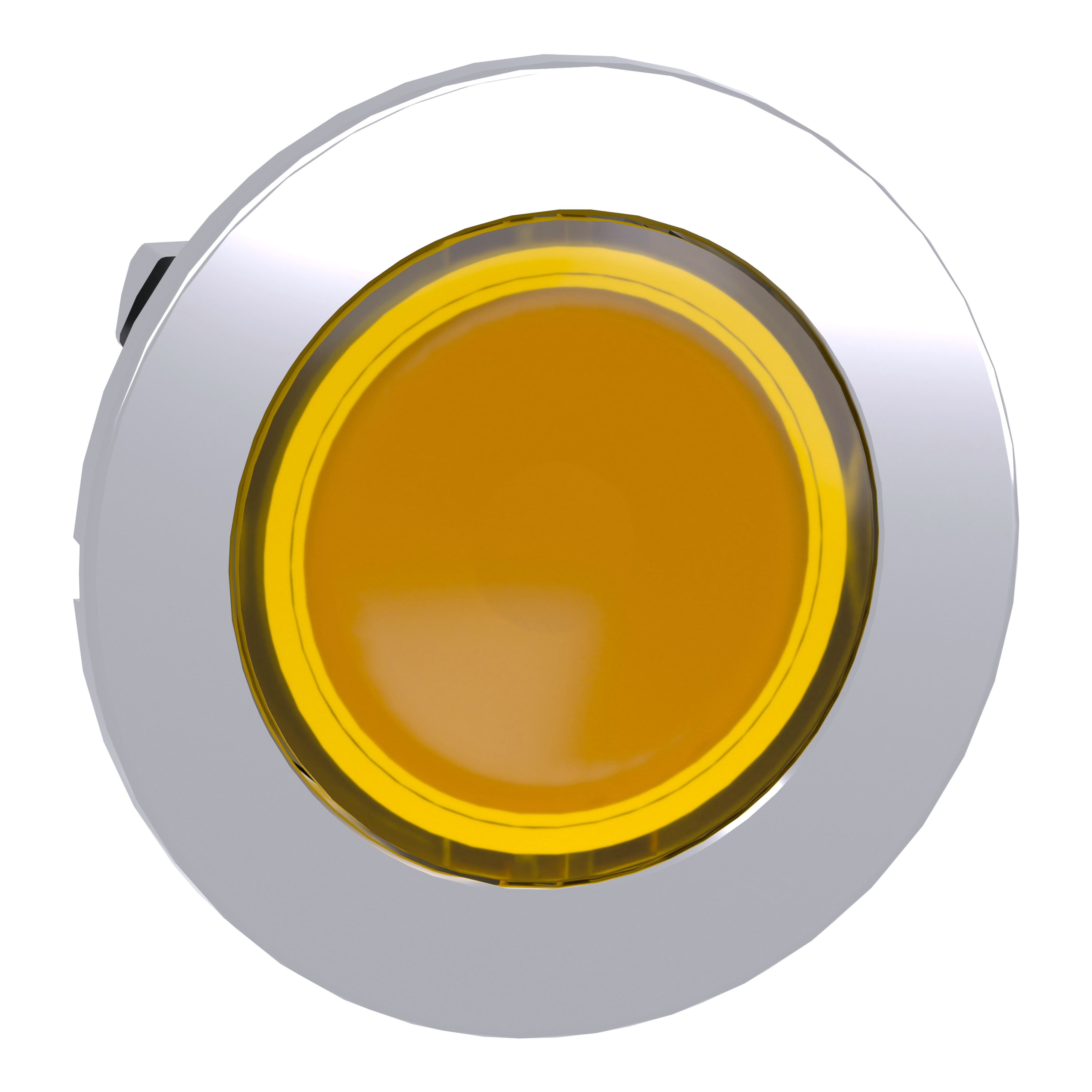 SCHNEIDER ELECTRIC - Testa pulsante luminoso giallo filopannello- per LED universale- diametro 30