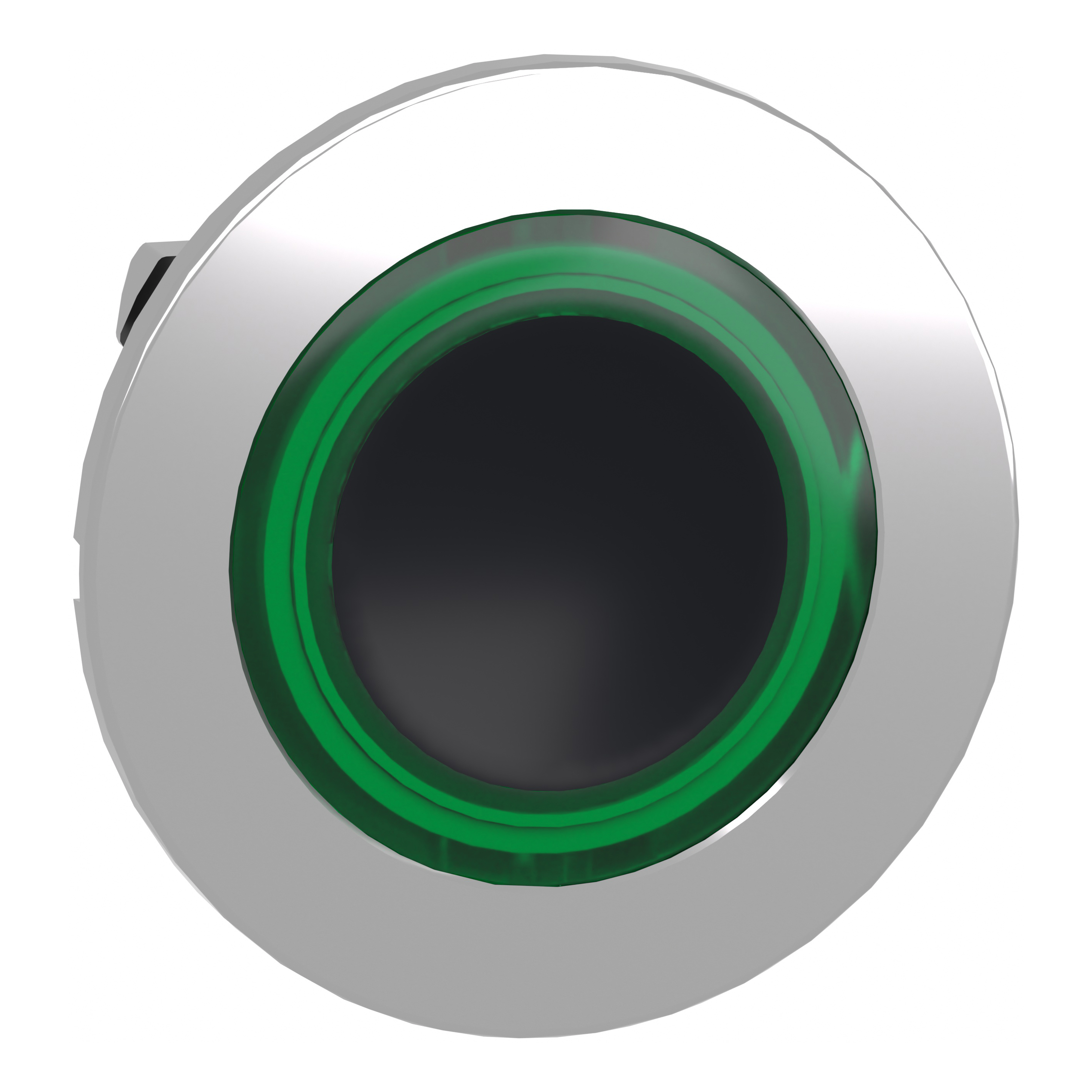 SCHNEIDER ELECTRIC - Testa pulsante con anello luminoso verde filopannello- per LED universale- diametro 30
