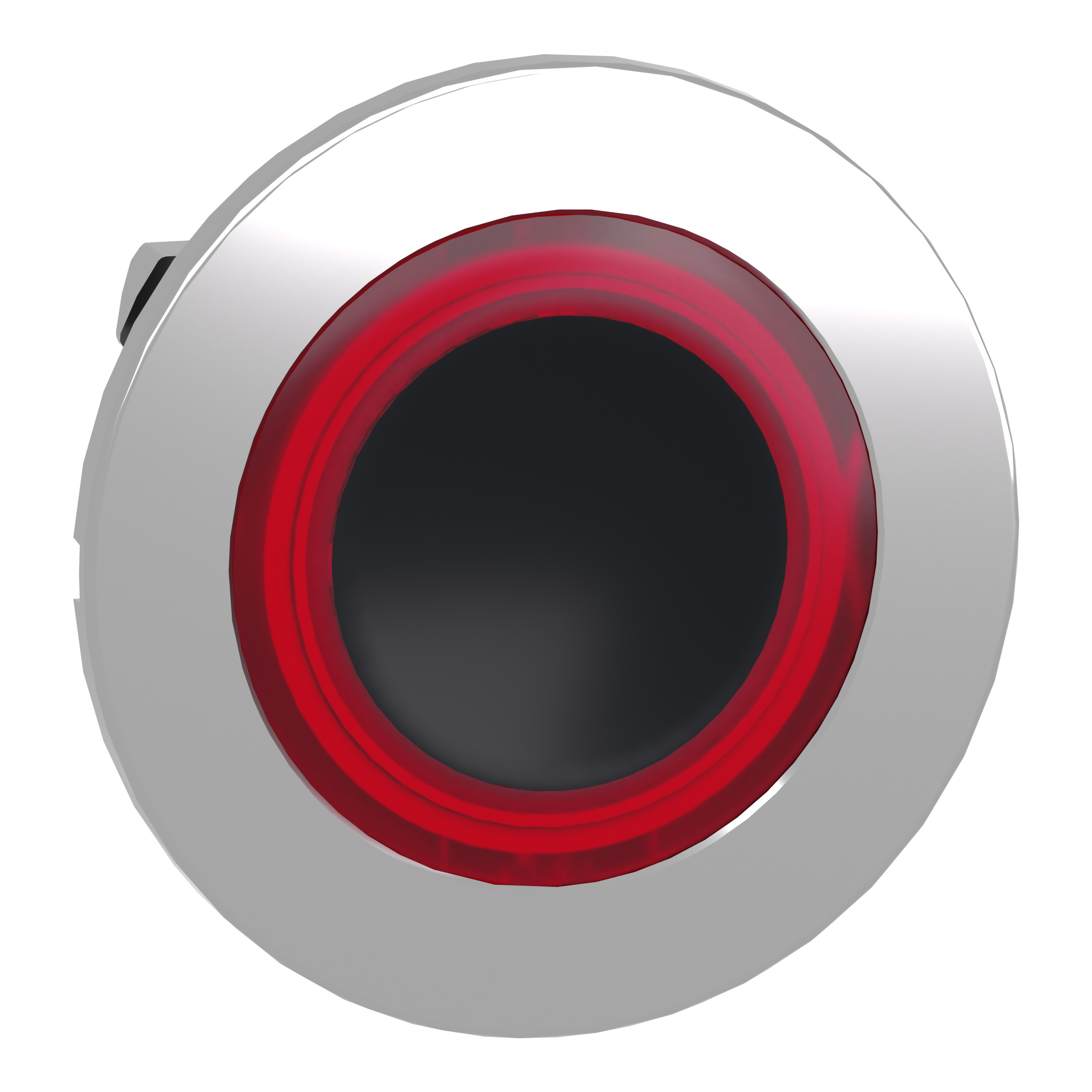 SCHNEIDER ELECTRIC - Testa pulsante con anello luminoso rosso filopannello- per LED universale- diametro 30