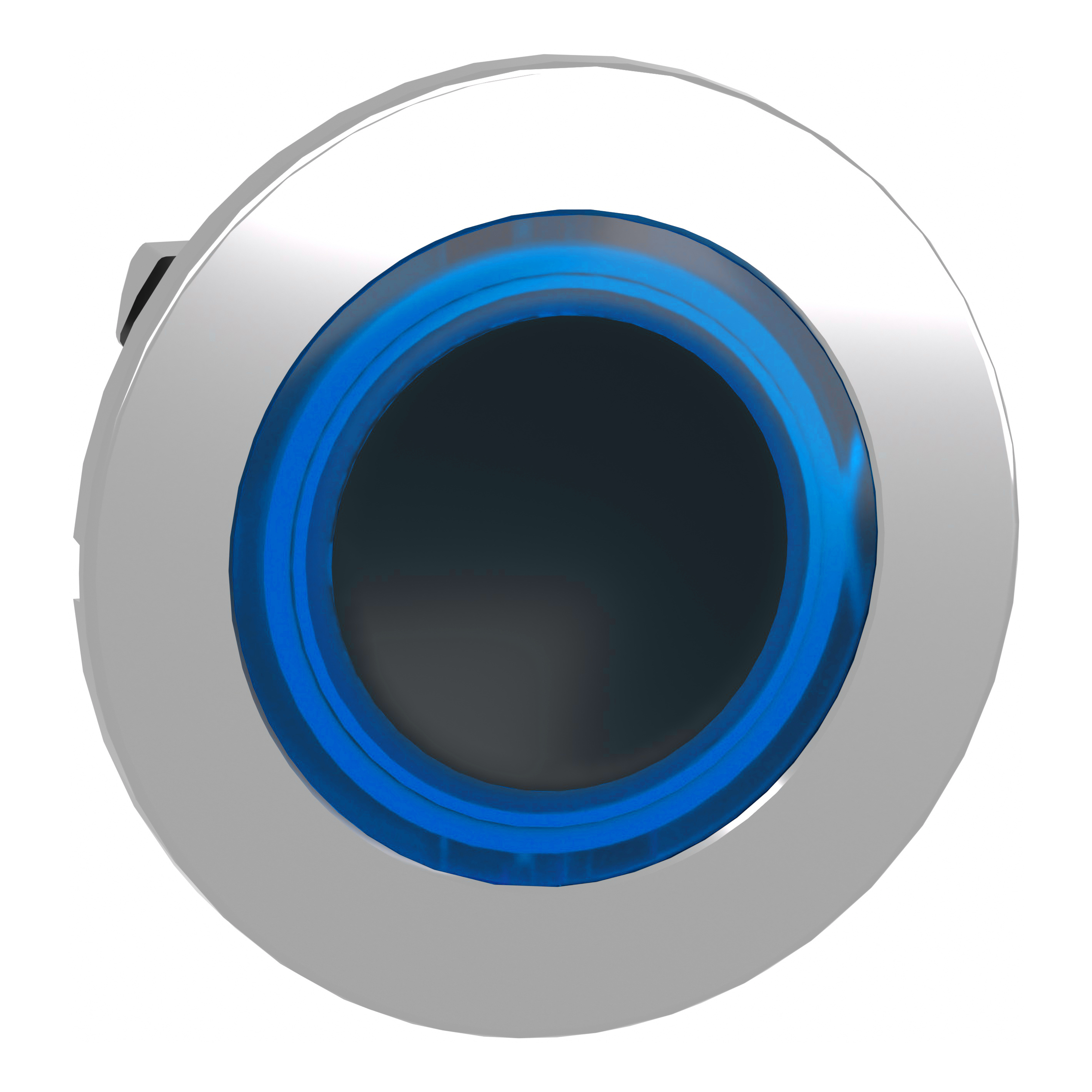 SCHNEIDER ELECTRIC - Testa pulsante con anello luminoso blu filopannello- per LED universale- diametro 30