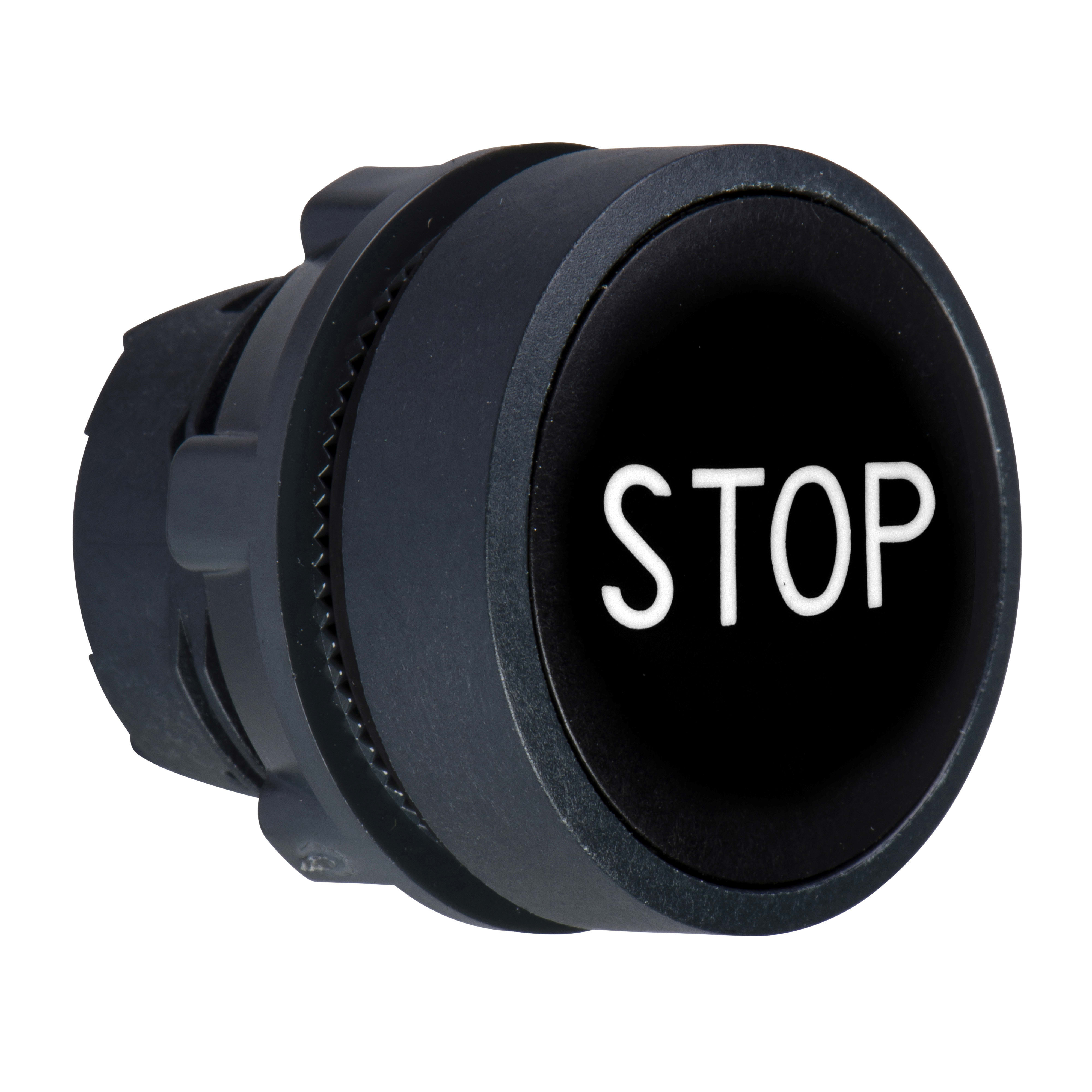 SCHNEIDER ELECTRIC - Testa pulsante diametro 22 - ad impulso - nera - filoghiera - stop