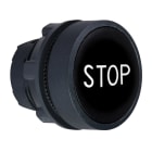 SCHNEIDER ELECTRIC - Testa pulsante diametro 22 - ad impulso - nera - filoghiera - stop