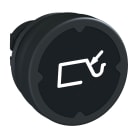 SCHNEIDER ELECTRIC - Testa pulsante - nero - con etichetta