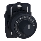 SCHNEIDER ELECTRIC - Testa per potenziometro diametro 22 - nero - per asse 6 mm