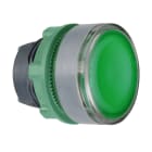 SCHNEIDER ELECTRIC - Testa pulsante luminoso verde ghiera grigia- per LED universale- diametro 22