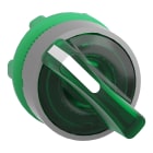 SCHNEIDER ELECTRIC - Testa selettore luminoso verde - 2 pos - ghiera grigia- per LED universale - diametro 22