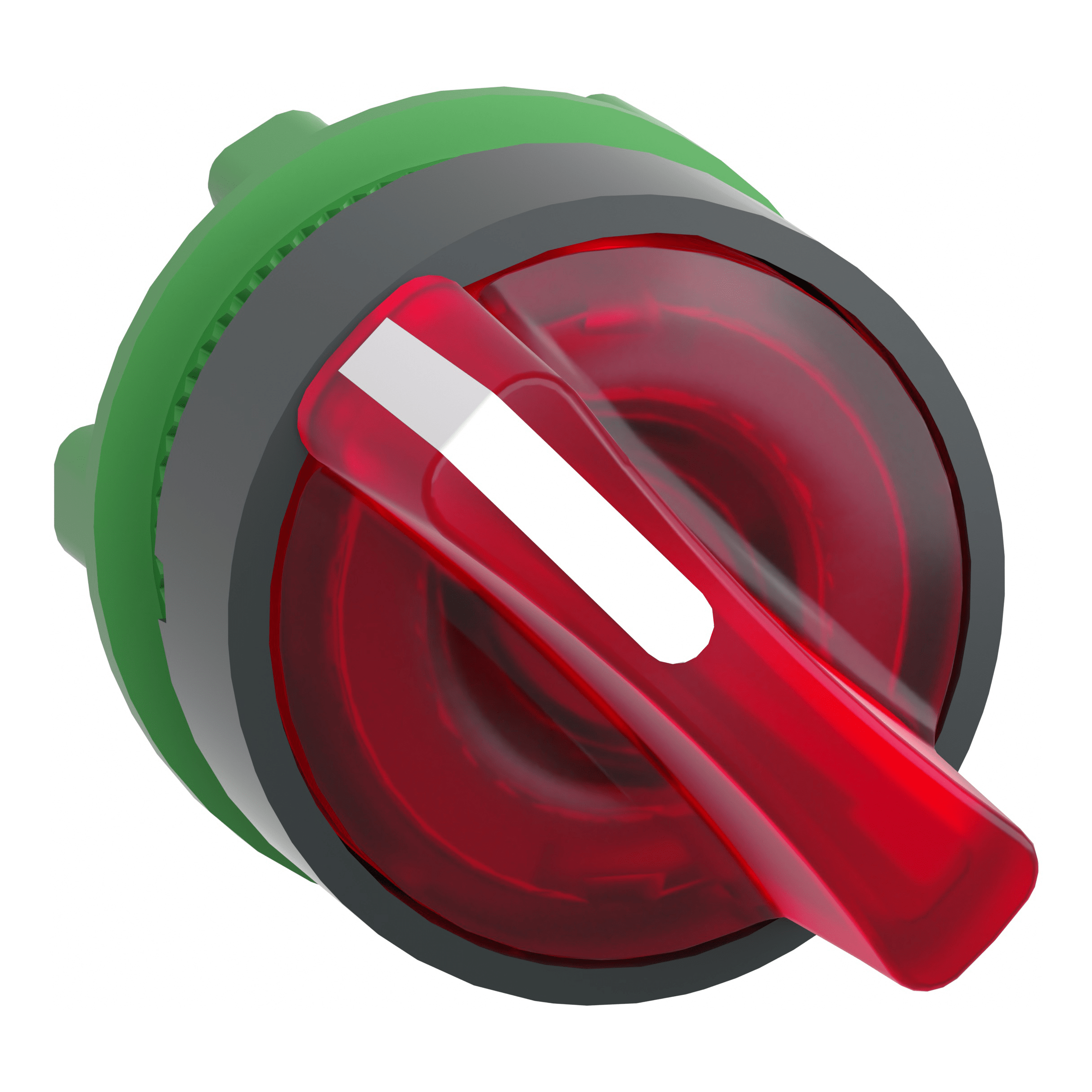 SCHNEIDER ELECTRIC - Testa selettore luminoso - 2 posiz. diametro 22 - rosso- per LED universale