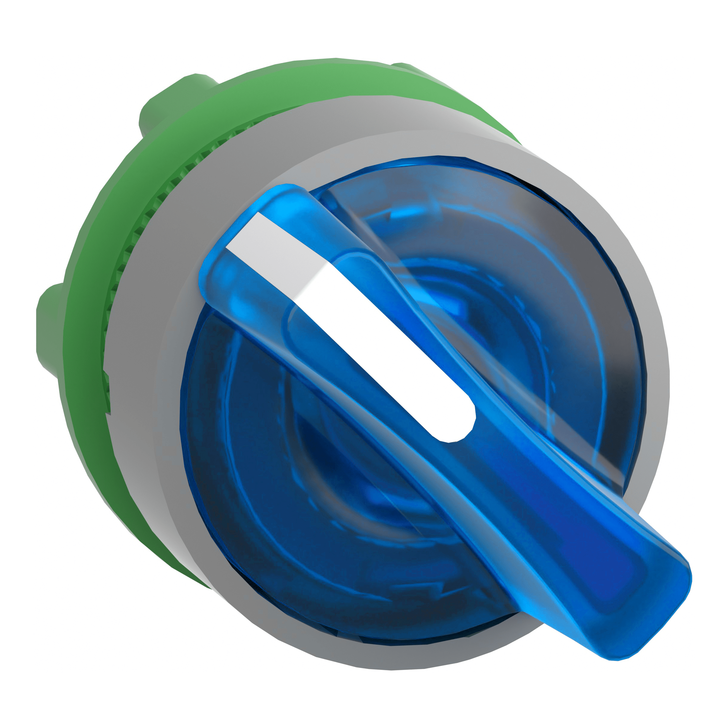 SCHNEIDER ELECTRIC - Testa selettore luminoso blu ghiera grigia- per LED universale- diametro 22