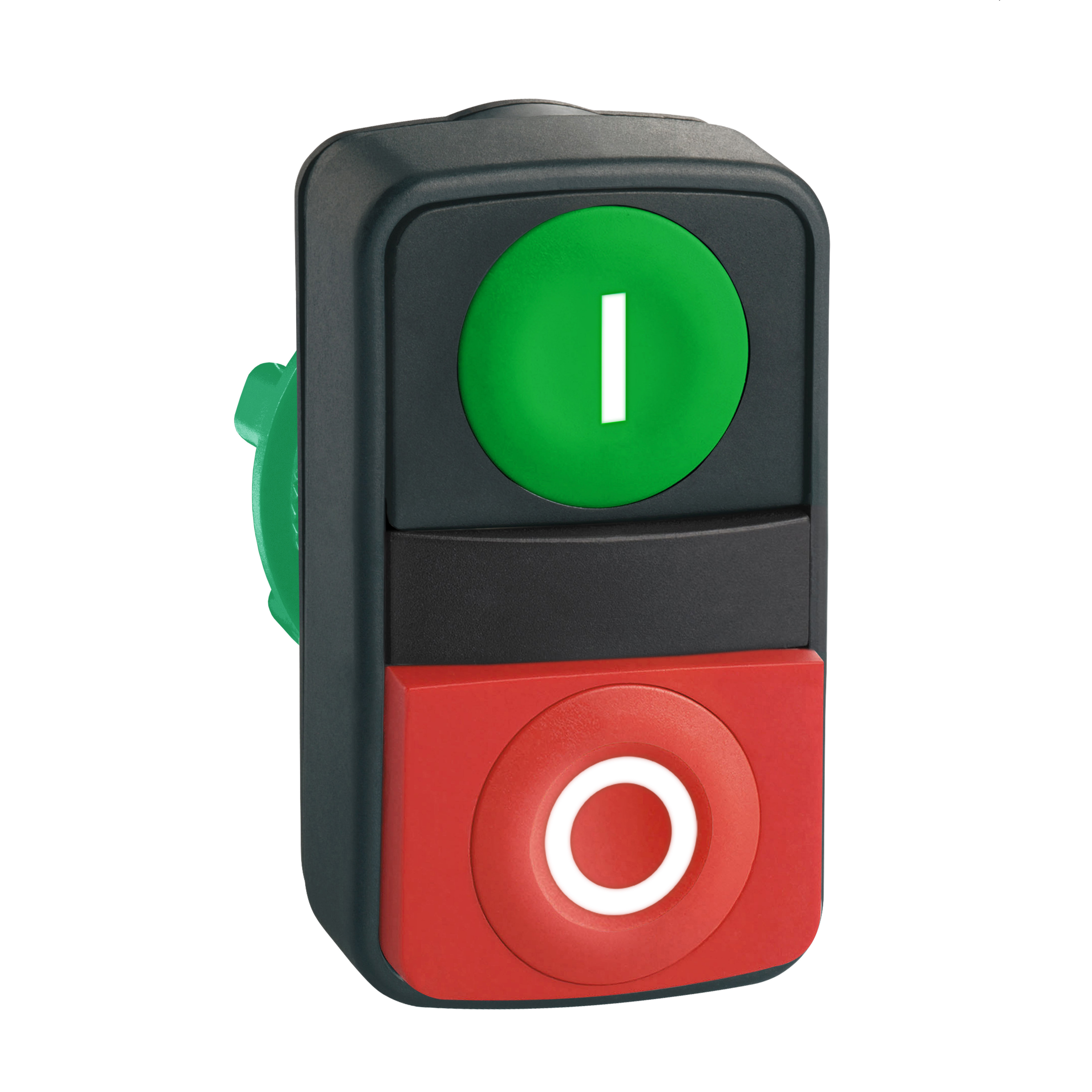 SCHNEIDER ELECTRIC - Testa pulsante doppio diametro 22 - rosso + verde - senza marcatura