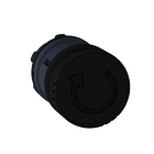 SCHNEIDER ELECTRIC - Testa pulsante diametro 22 - ad aggancio - nero - fungo diametro 30