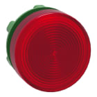SCHNEIDER ELECTRIC - Testa lampada spia diametro 22 - circolare - gemma striata rossa- per LED universale