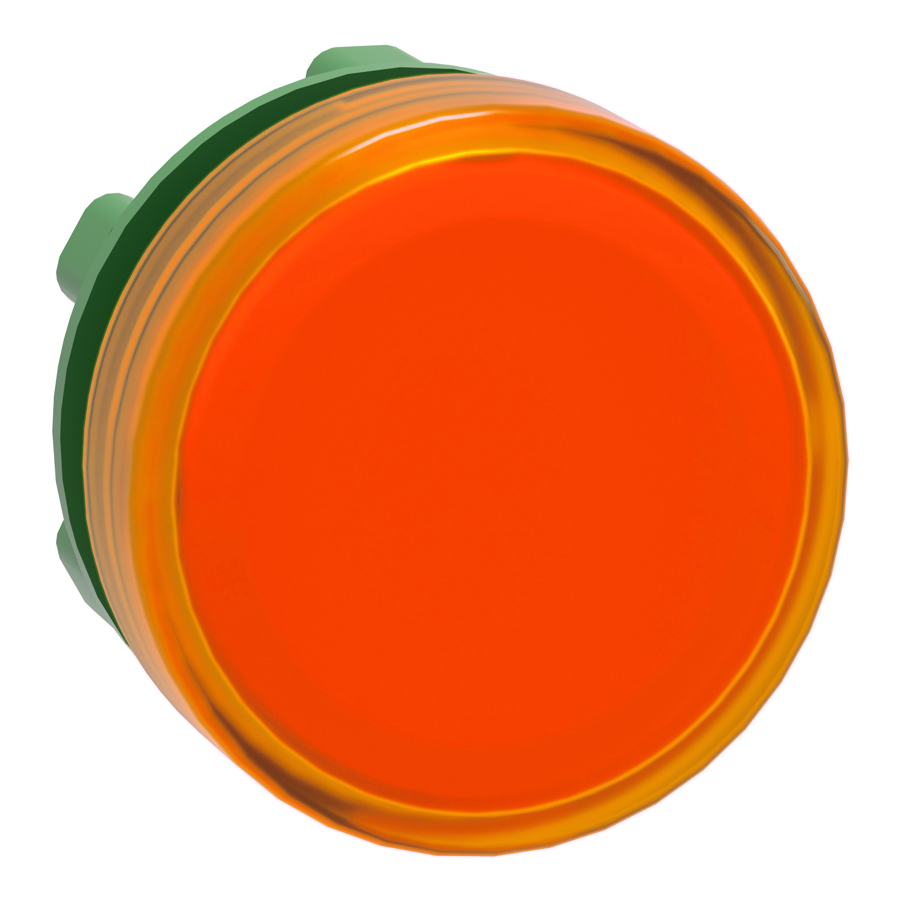 SCHNEIDER ELECTRIC - Testa lampada spia diametro 22 - circolare - gemma liscia arancione- per LED universale