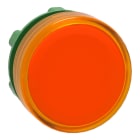 SCHNEIDER ELECTRIC - Testa lampada spia diametro 22 - circolare - gemma liscia arancione- per LED universale