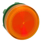 SCHNEIDER ELECTRIC - Testa lampada spia diametro 22 - circolare - gemma striata arancione- per LED universale