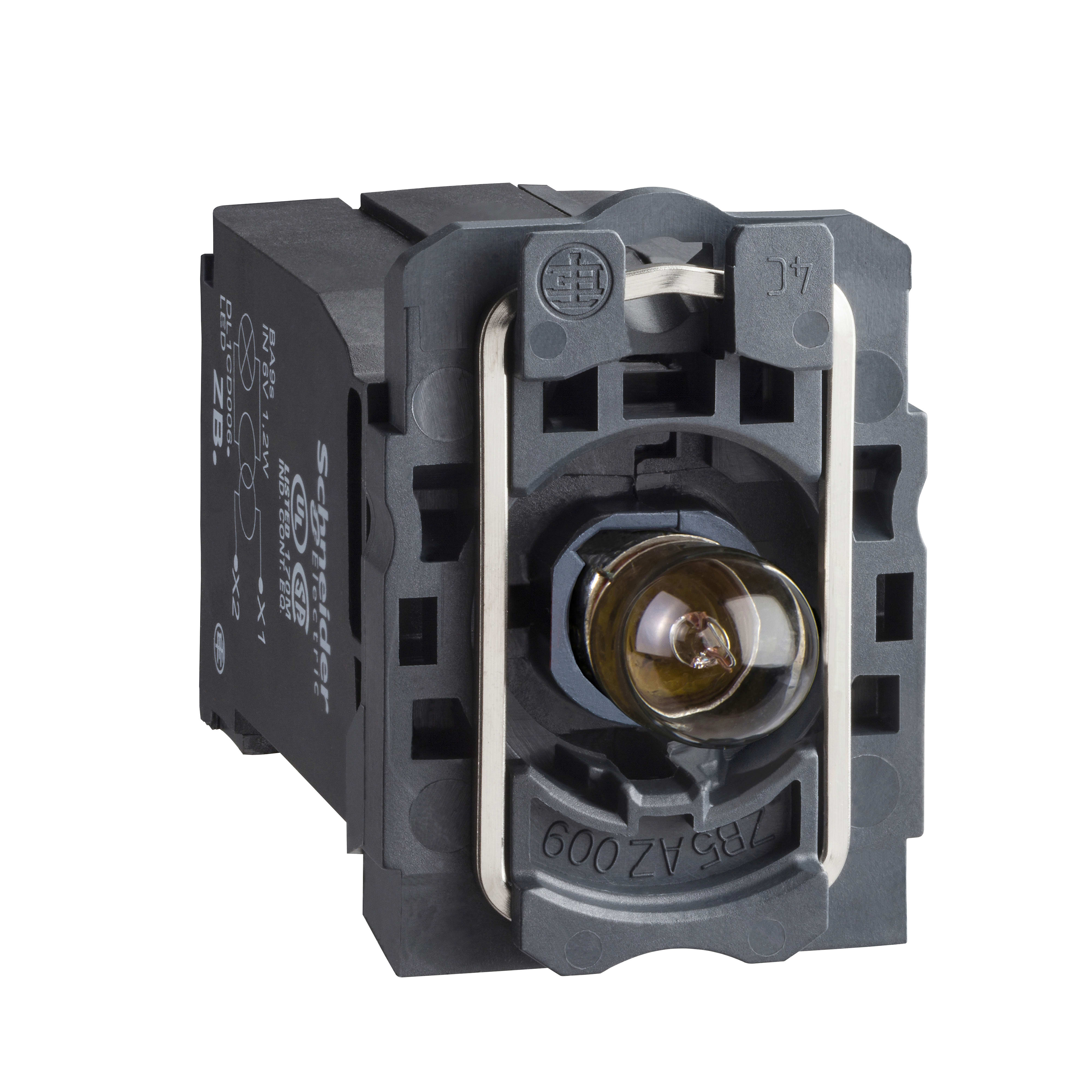 SCHNEIDER ELECTRIC - Corpo per lampada spia - ZB5 - lampadina BA 9S - 110-120 V