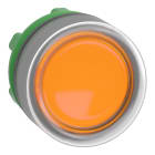 SCHNEIDER ELECTRIC - Testa pulsante luminoso giallo ghiera grigia- per LED universale- diametro 22