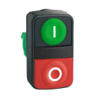 SCHNEIDER ELECTRIC - Pulsante doppio luminoso diametro 22 verde filo-rosso sporgente senza marcatura