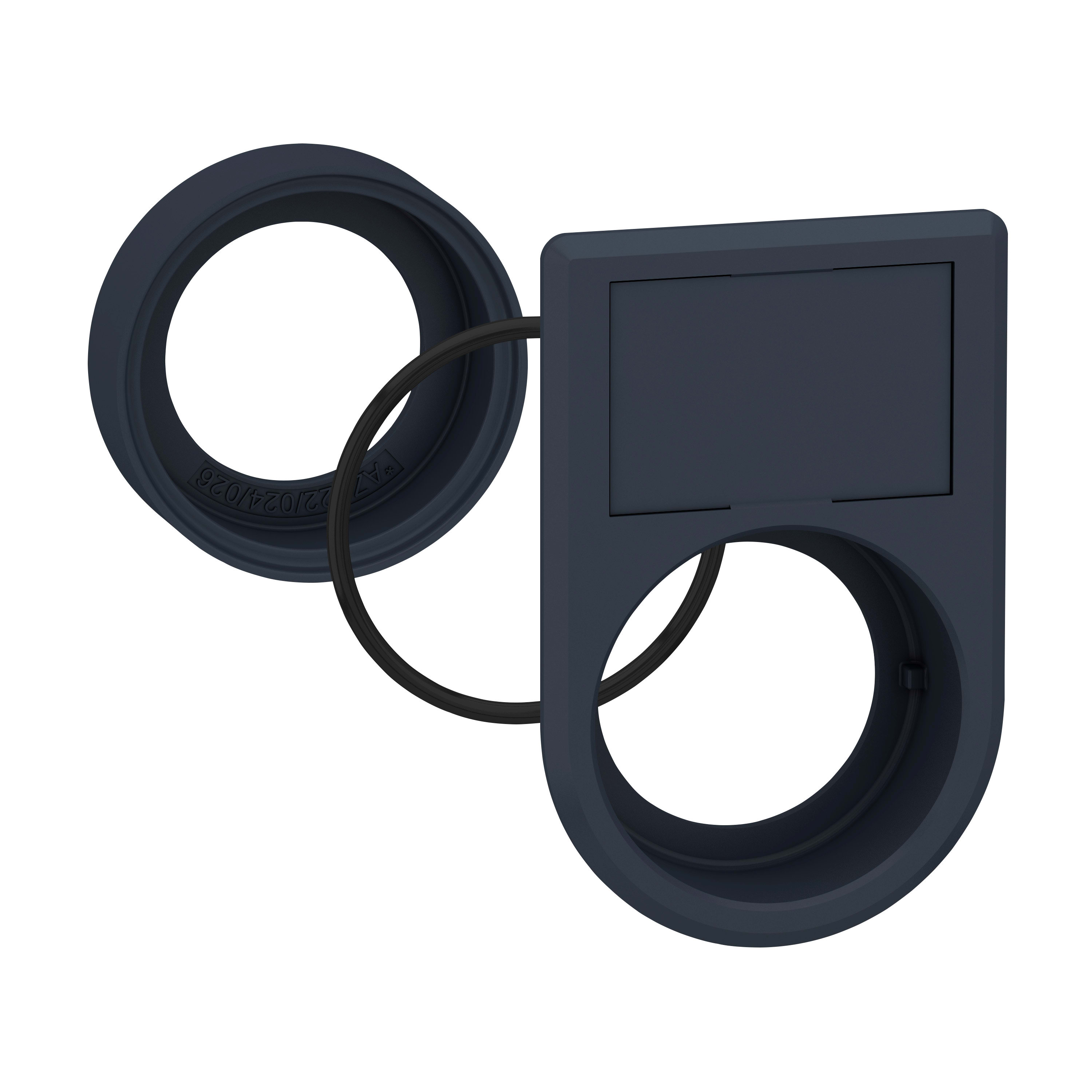 SCHNEIDER ELECTRIC - Kit filo pannello, plastica, per puls. luminoso e selettore-portaetichetta 18×27