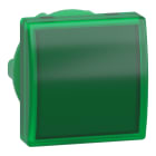 SCHNEIDER ELECTRIC - Testa lampada spia diametro 22 - quadrata - 5 colori - gemma liscia verde- per LED universale