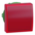 SCHNEIDER ELECTRIC - Testa lampada spia diametro 22 - quadrata - 5 colori - gemma liscia rossa- per LED universale
