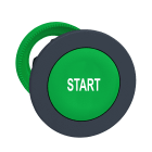 SCHNEIDER ELECTRIC - Harmony XB5, testa pulsante verde filopannello Antimicrobico diametro 30, in plastica, ad impulso, con marcatura ''START''