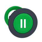SCHNEIDER ELECTRIC - Testa pulsante verde filopannello diametro 30 ''II''
