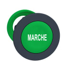SCHNEIDER ELECTRIC - Testa pulsante verde filopannello diametro 30 ''MARCHE''