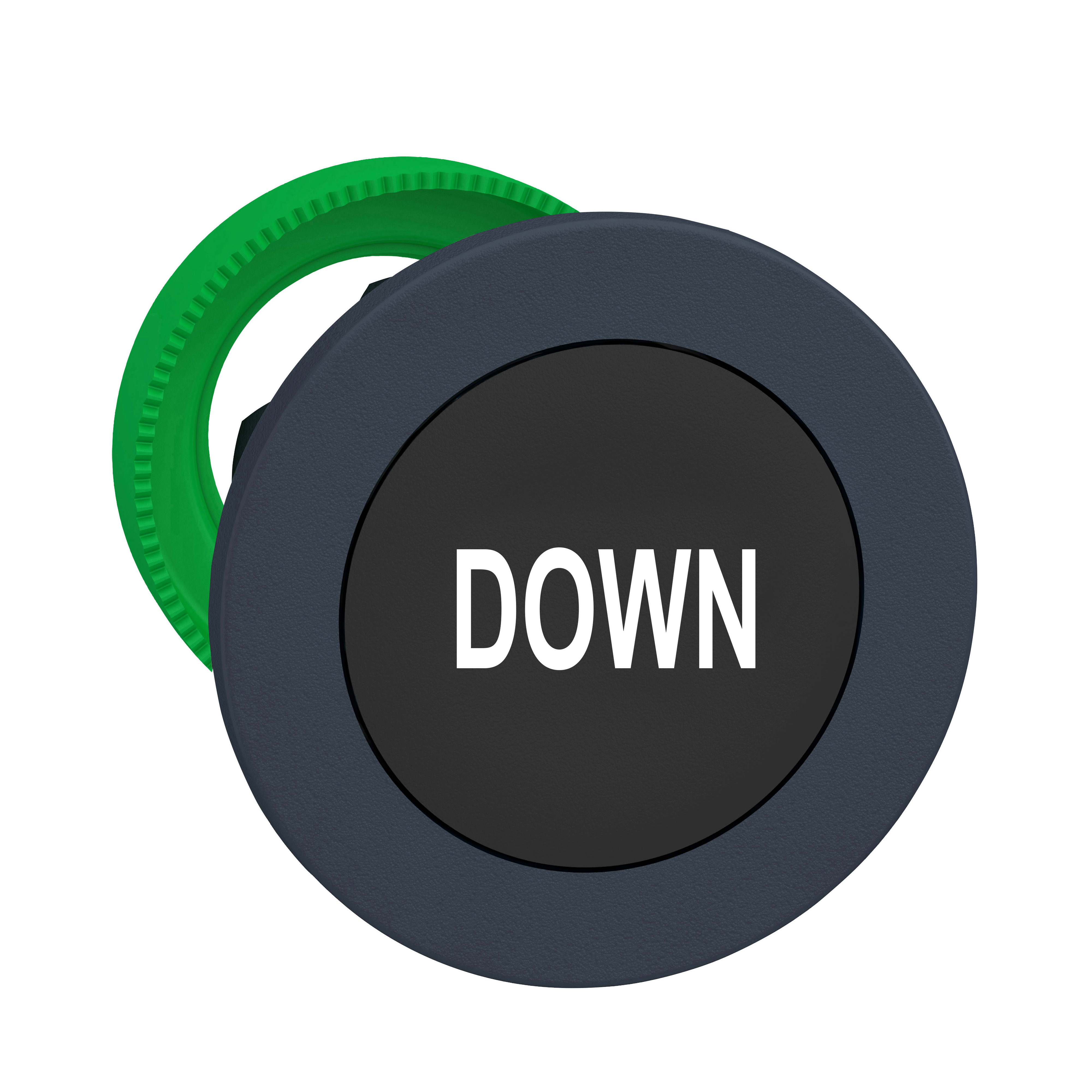 SCHNEIDER ELECTRIC - Testa pulsante nero filopannello diametro 30 ''DOWN''