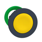 SCHNEIDER ELECTRIC - Harmony XB5, testa pulsante giallo Antimicrobico diametro 30 filopannello, in plastica, ad impulso, senza marcatura