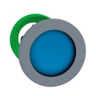 SCHNEIDER ELECTRIC - Testa pulsante blu a filo ghiera grigia