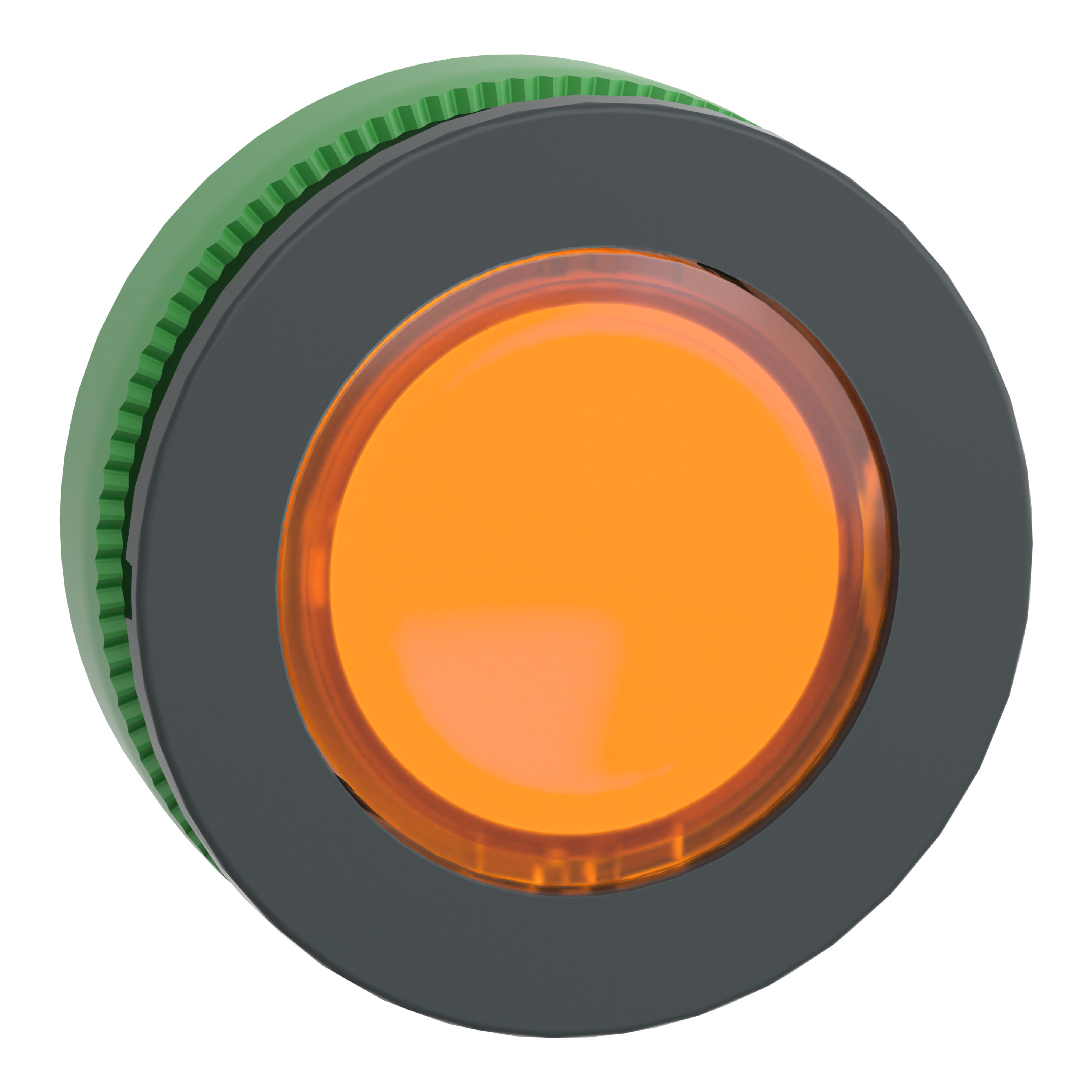 SCHNEIDER ELECTRIC - Testa pulsante luminoso arancione filopannello diametro 30 ad aggancio- per LED universale