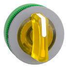 SCHNEIDER ELECTRIC - Testa selettore luminoso giallo 3 pos filopannello- per LED universale- diametro 30