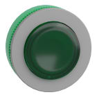 SCHNEIDER ELECTRIC - Testa pulsante luminoso verde filopannello ghiera grigia- per LED universale- diametro 30