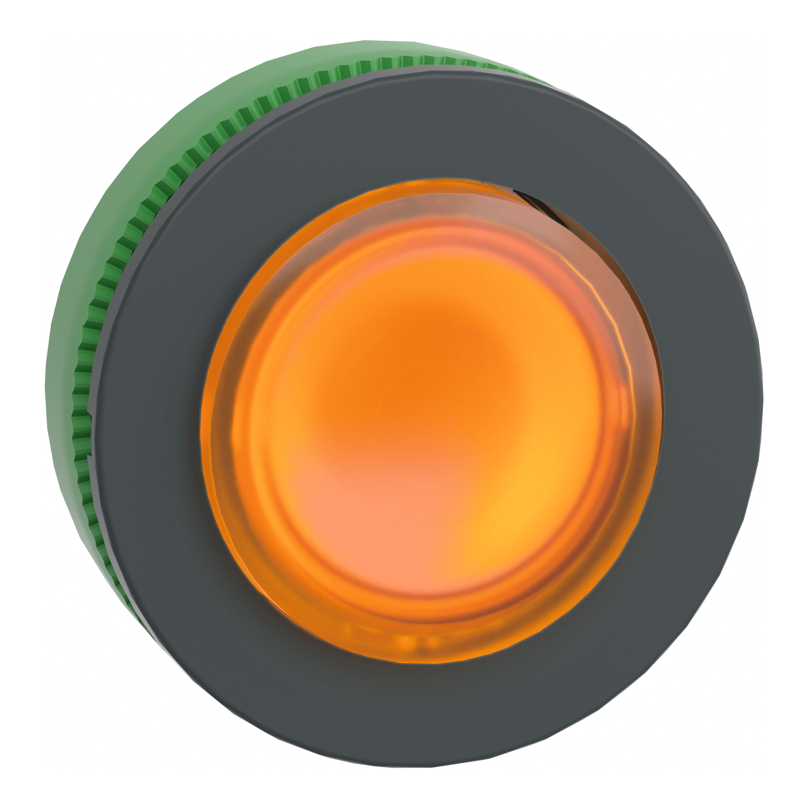 SCHNEIDER ELECTRIC - Testa pulsante luminoso arancione sporgente filopannello diametro 30- per LED universale