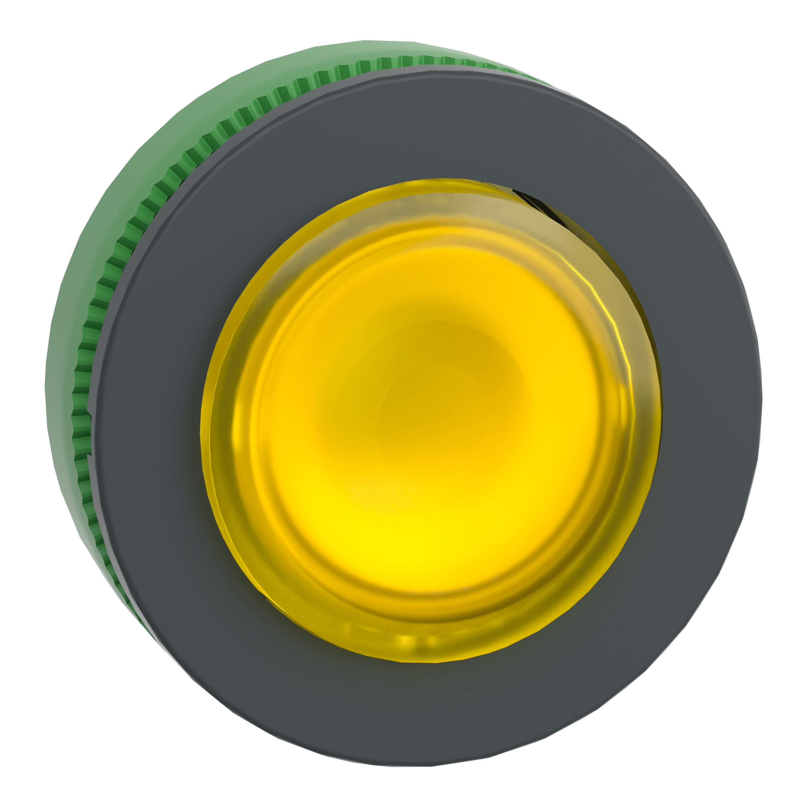 SCHNEIDER ELECTRIC - Testa pulsante luminoso giallo sporgente filopannello diametro 30- per LED universale