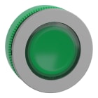 SCHNEIDER ELECTRIC - Testa pulsante luminoso verde filopannello ghiera grigia- per LED universale- diametro 30